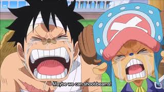 Luffy and Chopper wants to try Sanji's Raid Suit | One Piece 878 eng sub