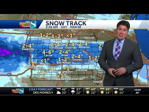 , Iowa weather: Strong winds continue to cause drifting, visibility issues; more snow in forecast