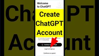 ChatGPT Account Create | How to Login or Sign Up Chat GPT App Account #shorts #shortvideo
