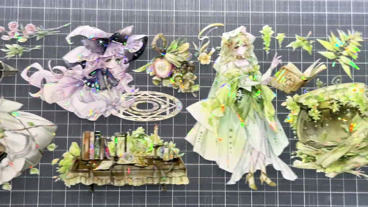 shine】秘林女巫-PET貝殻光 - 沼のオアシス 海外マステのカット販売店