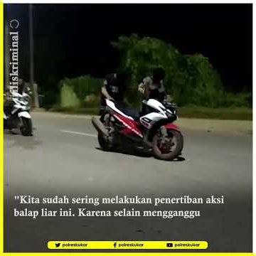 Meresahkan, Belasan Motor dan Remaja yang Akan Balap Liar di Tenggarong