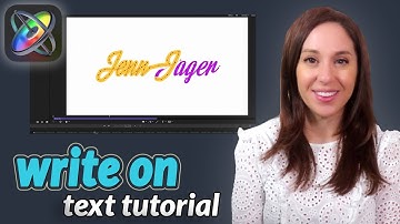 How to Make Text Write on in Apple Motion