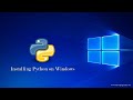 How to install Python 3.9.10 on Windows 11...