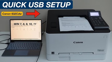 Canon Color Imageclass LBP632Cdw Setup Using USB Cable & Windows Laptop For Quick Printing.