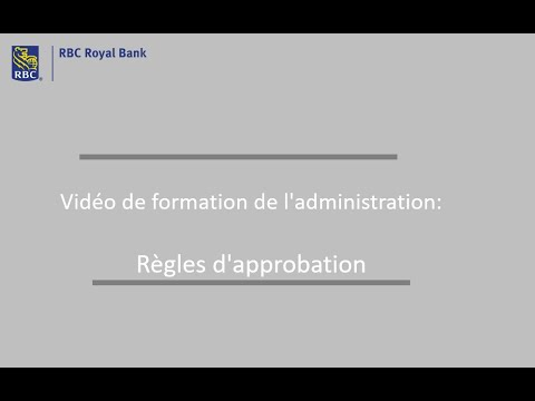 Administration – Règles d'approbation