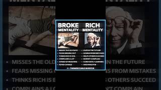 Broke vs Rich Mentality - The Mindset That Changes Everything #motivation #wealthmindset #shorts