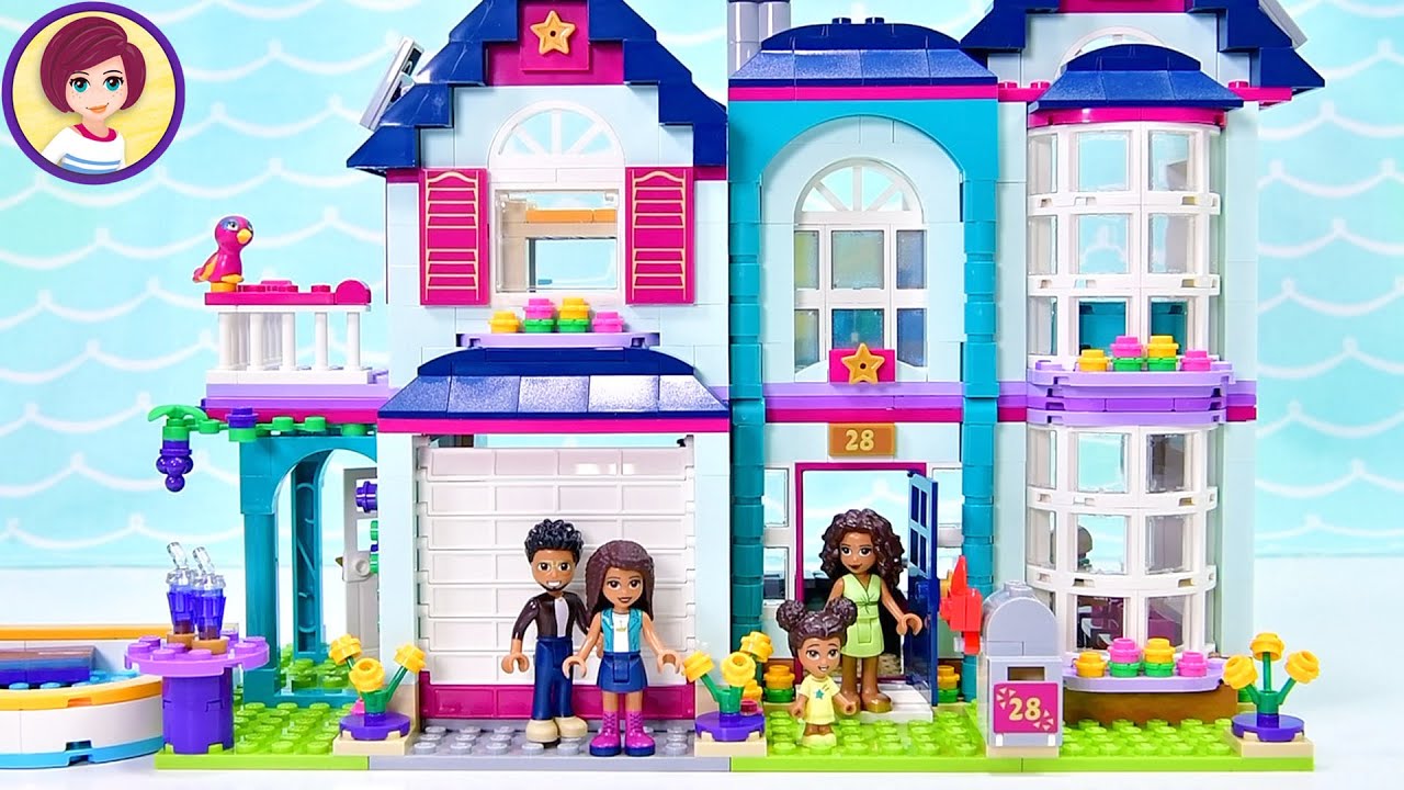 Building the upstairs of Andrea's House - Lego Friends & Review YouTube