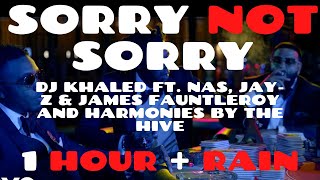 DJ Khaled ft. Nas,JAY-Z & James Fauntleroy & The Hive - SORRY NOT SORRY (1 HOUR LOOP + RAIN)