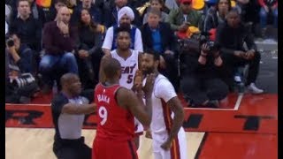 Nba James Johnson Vs Serge Ibaka Fight 2018 Heat Vs Raptors
