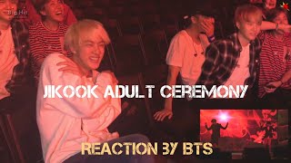 BTS reaction to jikook Adult ceremony | Coming of Age ceremony dance | #bts #jikook