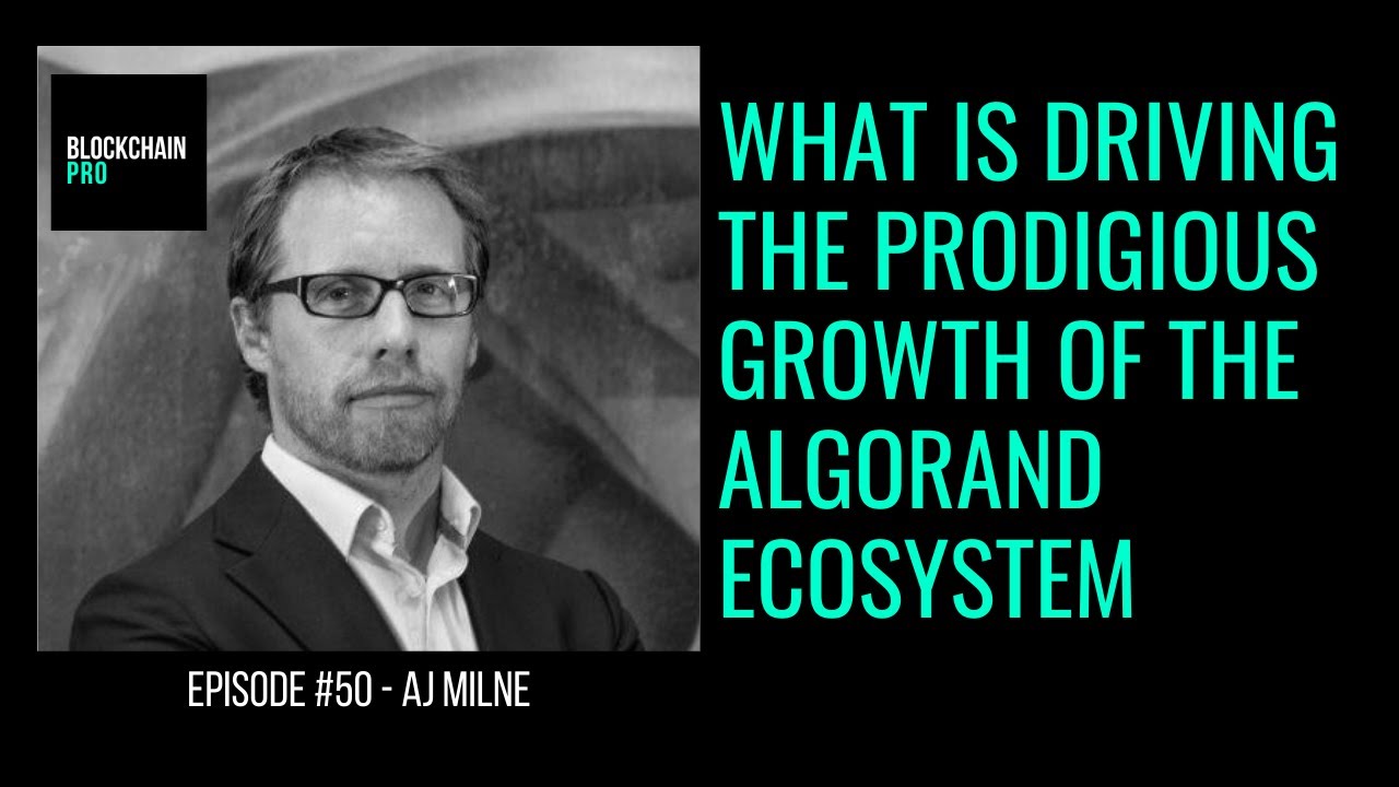 What is driving the growth of the #Algorand ecosystem - AJ Milne - Ep 50 -  Blockchain Pro