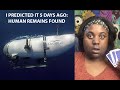 I PREDICTED IT 5 DAYS AGO: TITANIC SUBMARINE TITAN SUBMERSIBLE | HUMAN REMAINS FOUND [LAMARR]