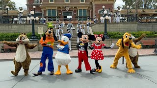 March Along At Town Square | Disneyland Band | Disneyland Resort 2024 4K