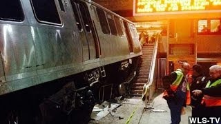 Surveillance Video Reportedly Shows Chicago Train Derailment