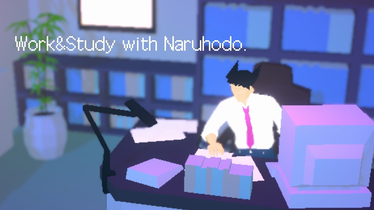 ナルホドと作業しよう🖥️​​ ~ lofi hip hop beats with Ace Attorney low poly aesthetic visual to relax/study/work
