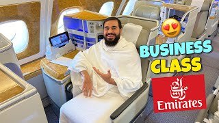 Travelling in Emirates business class 😍✈️ wo bhi free main 😂