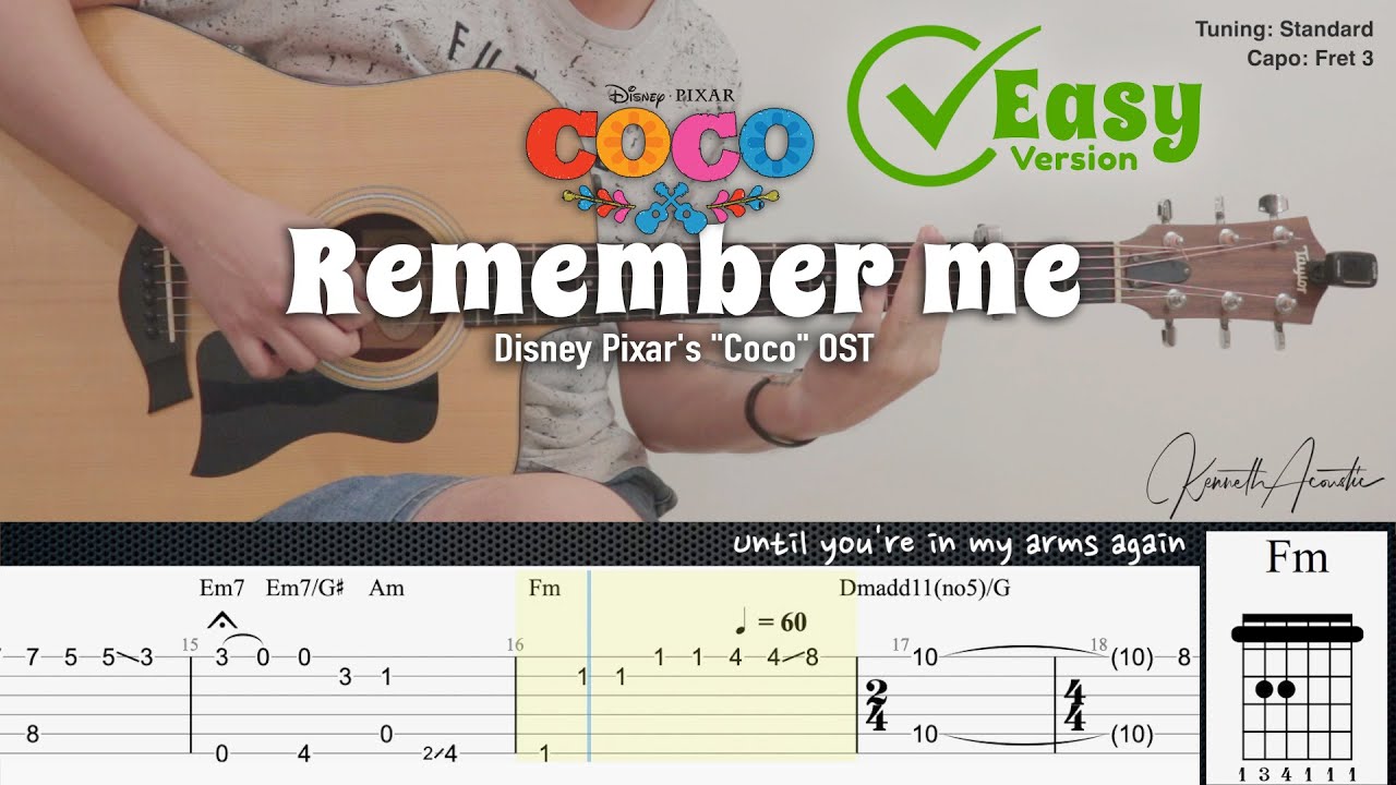 Не забывай коко аккорды. Coco remember me Chords. Remember me Guitar Tabs. Remember me (Coco) easy Ukulele Chords. Remember me тайна Коко аккорды укулеле.