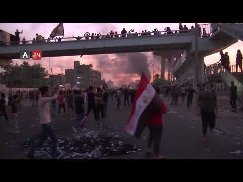 Iraq|Violent clashes continue between protesters and security forces in Baghdad and other cities
