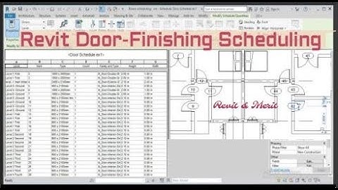 Video 32- Revit door-finish scheduling-fire rated door-itemize every instance