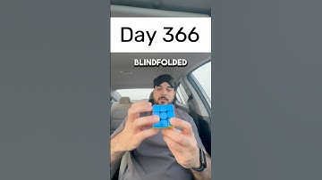 Day 366 of solving the Rubik’s cube blindfolded every single day until I break the National Record.