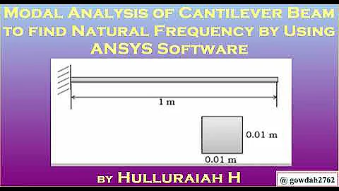 Modal Analysis of Cantilever Beam to find its Natural Frequency by using ANSYS Mechanical APDL