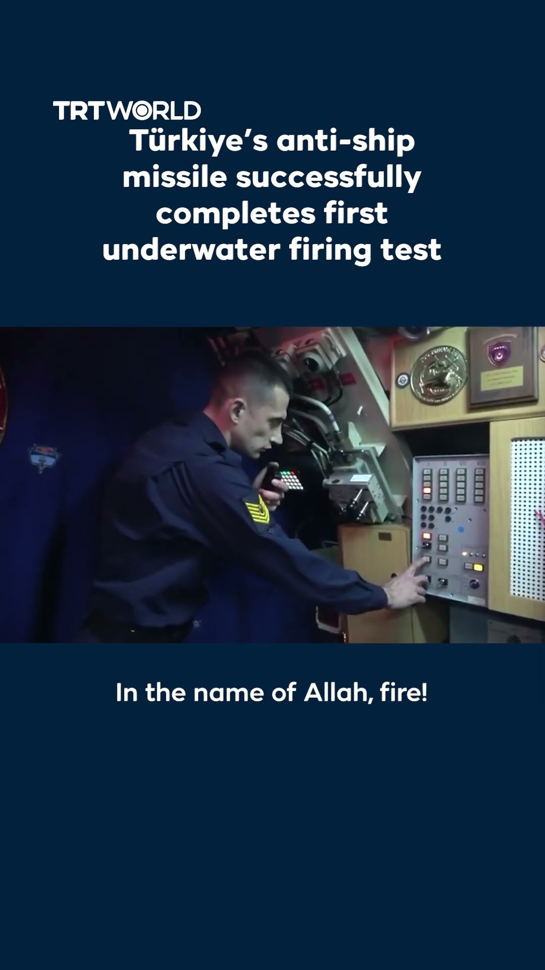 Türkiye’s anti-ship missile successfully completes first underwater firing test