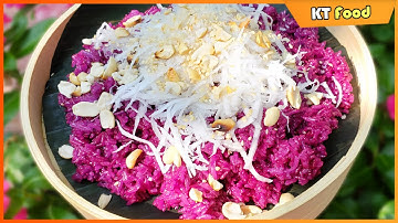 [EN SUB] Cách Nấu Xôi Lá Cẩm Thơm Ngon Màu Sắc Tuyệt Đẹp Cả Tuần Vẫn Dẻo Mềm | Sticky Rice | KT Food