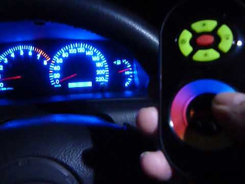 Пересвет приборной панели Toyota Corolla 120.