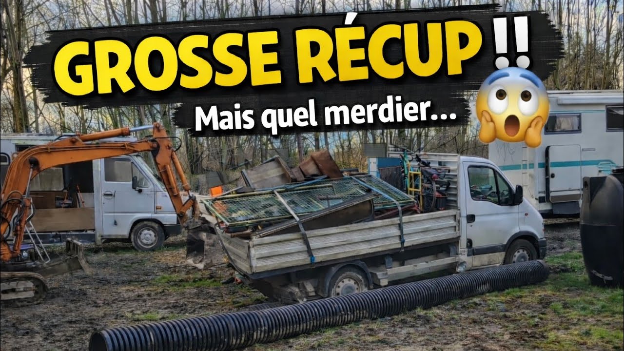 Belle recup de 2 camionnette !!! Mais je fini embourber !!!