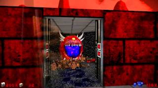 Doom Ultimate (jDoom) 100% walkthrough - Level E3M9 all secrets (HD)