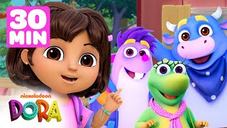 NEW Dora Mejores Amigos Marathon! 💕 Best Friends Tico, Benny \& More For 30 Minutes! | Dora \& Friends