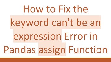 How to Fix the keyword can