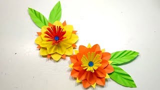 DIY Easy Paper Flower | Beautiful Making Paper Flower | Jarine's Crafty Creation