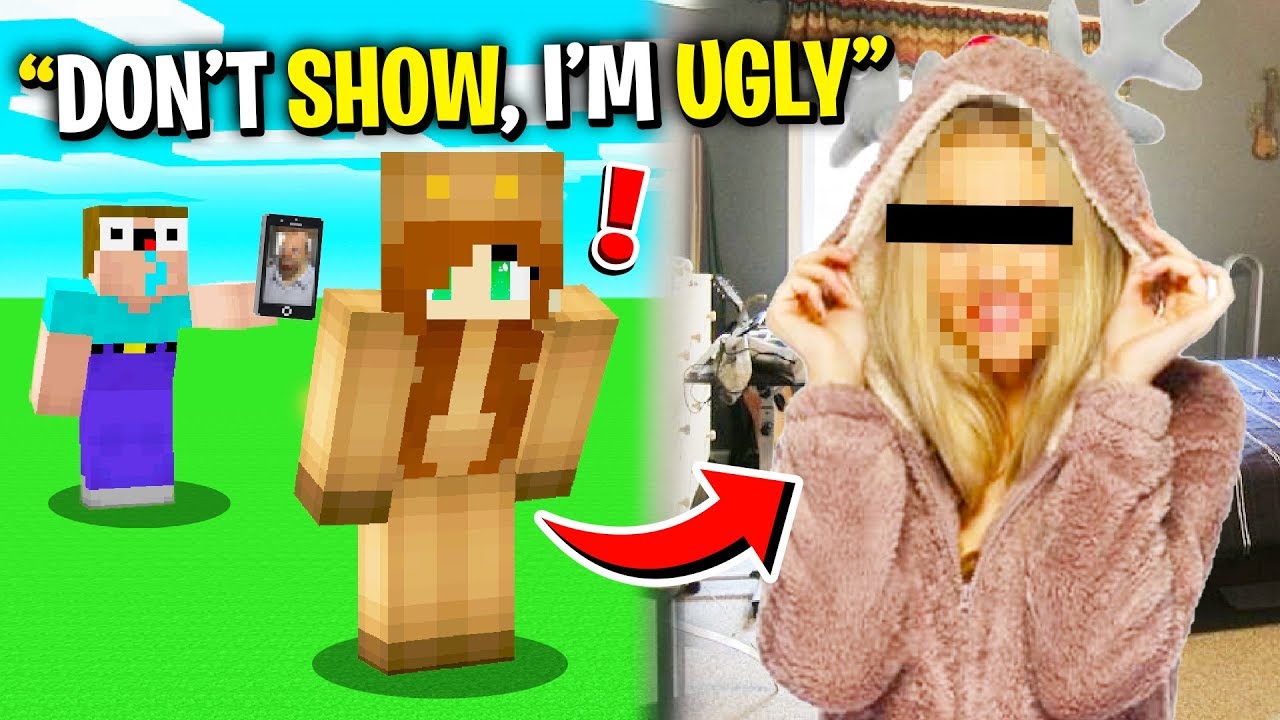 Noob Shows My Girlfriend S Face Reveal On Face Cam Minecraft