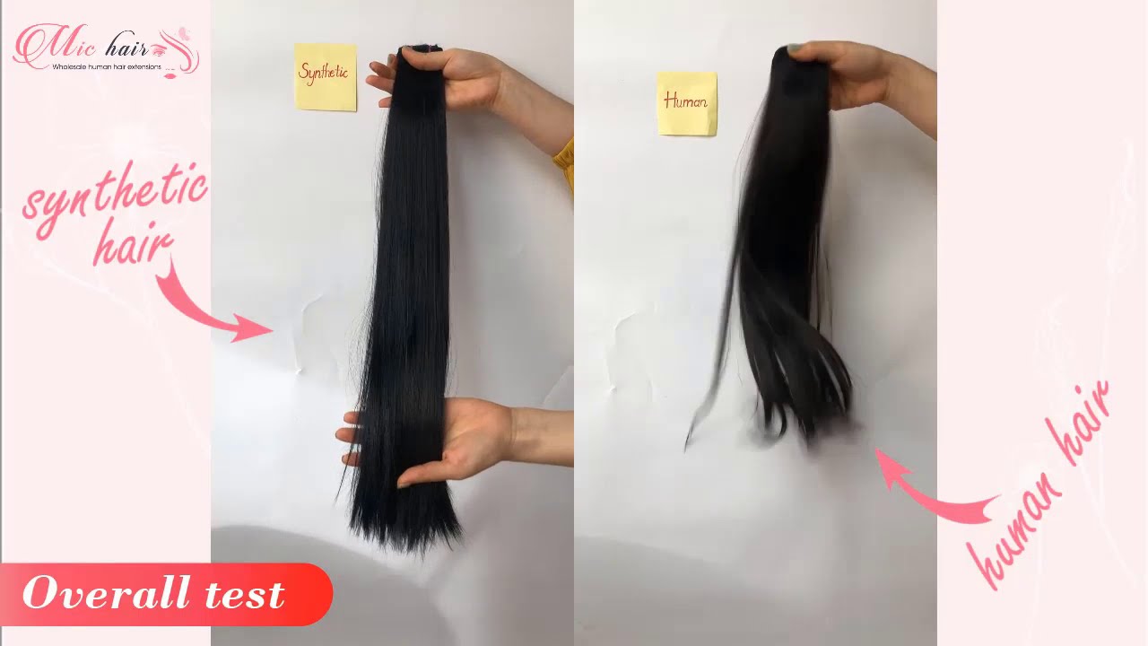 4 Amazing Ways To Test Human Hair Vs Synthetic Hair Youtube