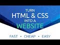 How To Make A Website From HTML &amp; CSS - FAST, CHEAP, EASY