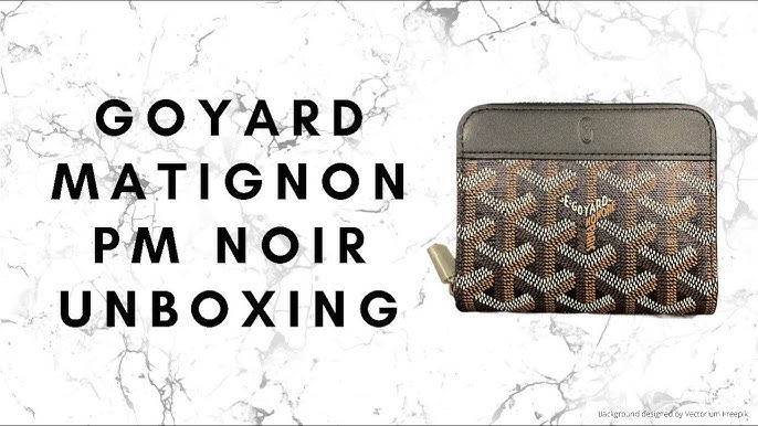 Goyard Matignon wallet {black} unboxing // Cass Kinling 