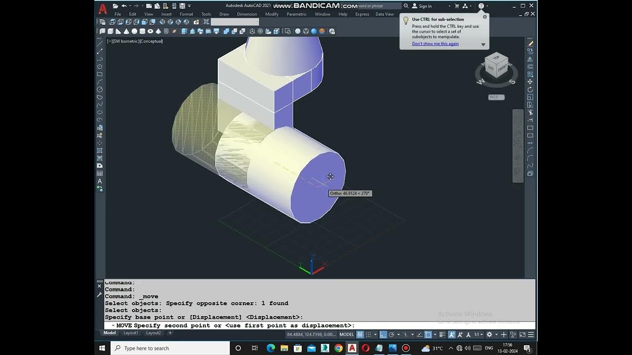 AUTOCAD 3D OBJECTS AUTOCAD 3D COMMANDS - YouTube