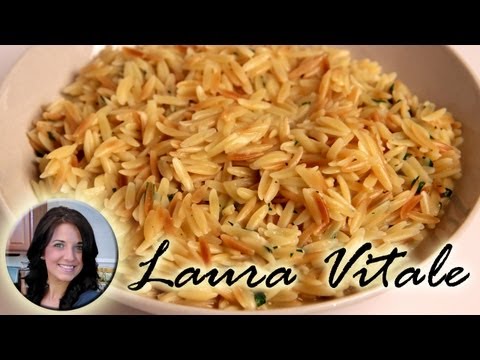 Buttery Parmesan Orzo Recipe Laura Vitale Laura in the Kitchen Episode 306