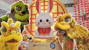 Dragon and Lion Dance Year of the Rabbit 2023 SM Megamall