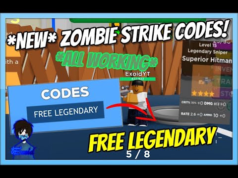 New Zombie Strike Codes All Working Free Legendary Gun 2019