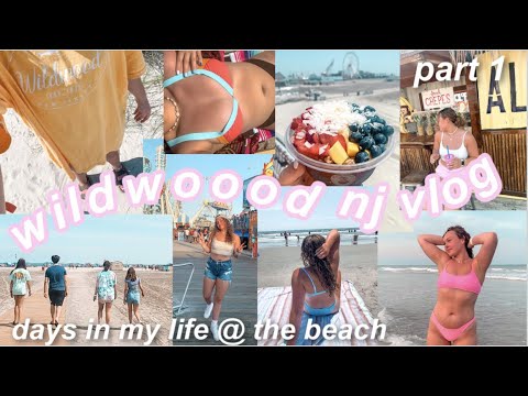 WILDWOOD NJ VLOG 2021 (PART 1!) *days in my life on vacation @ the beach!*
