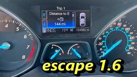 2013 Ford Escape 1.6  "Reduce Power Mode" car will not move limp in mode coolant temperature sensor