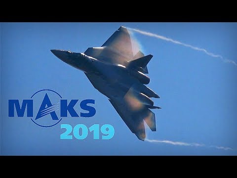 MAKS 2019 ✈️ Sergey Bogdan Steals the Show with the Su-57 - HD 50fps