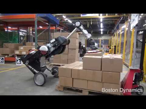 #видео | Boston Dynamics показала новую версию робота Handle с колесами и рукой-присоской. Фото.