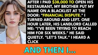 After I Paid $38,000 To Open His Restaurant, My Brother Put My Name On The Blacklist: Financial D...