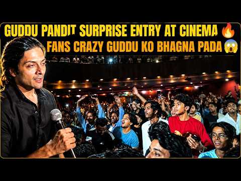Guddu pandit surprise entry at delhi delite cinema fans gone crazy 😱