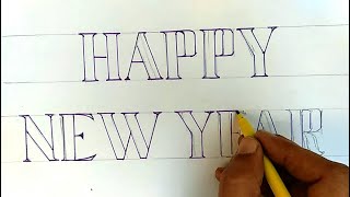 Happy New Year writing II Wish all of You a very Happy New Year