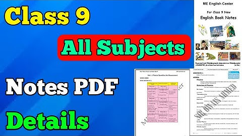 Class 9 all subjects notes pdf details Sindh or karachi board details | biology, mathe and physics