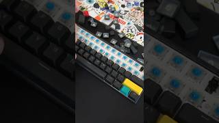 STICKERBOMBING MY KEYBOARD #myheroacademia #anime #stickerbomb